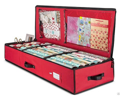 Christmas Wrapping Paper Storage Box Organizer