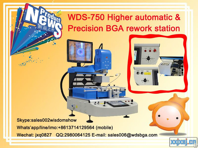 Higher Automatic Bga Rework Station Wds 750 Computer Chipset Repair Machine