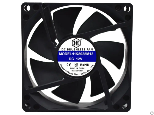 Hk8025 Dc 12v Ball Bearing Axial Fans 80x80x25mm High Quality Cooling Fan