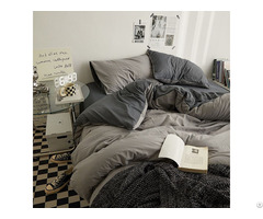 Four Pieces Soft Cotton Duvet Cover Set