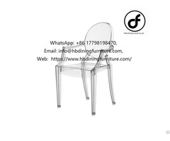 Fully Transparent Plastic Armchair