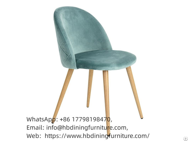 Velvet Armchair High Back Wooden Legs Dc R01a