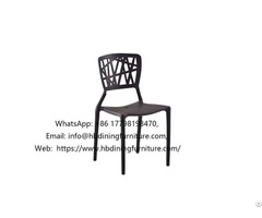 One Piece Black Plastic Chair