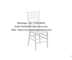 White Plastic Tiffany Chair