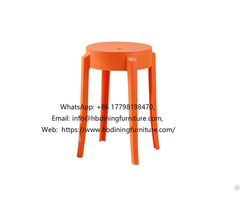 Orange Plastic Stool