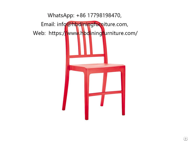 Red Simple Plastic Chair