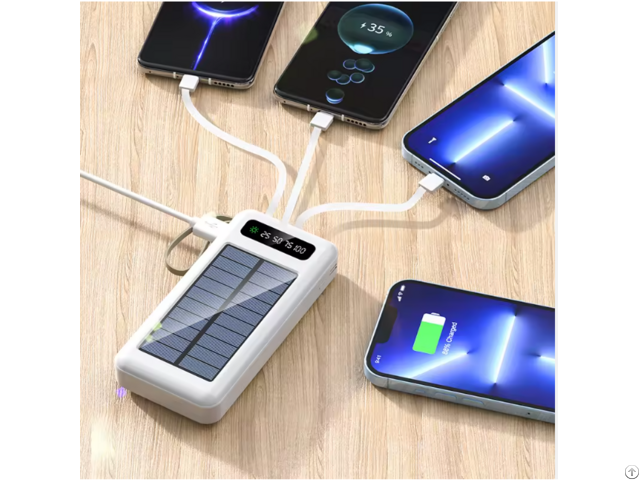 Portable Charger Solar Powerbank Mobile Power Supply 10000mah