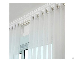 Solid Voile Sheer Curtains With Ring Top