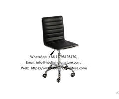 Plaid Five Claw Leather Swivel Office Chair