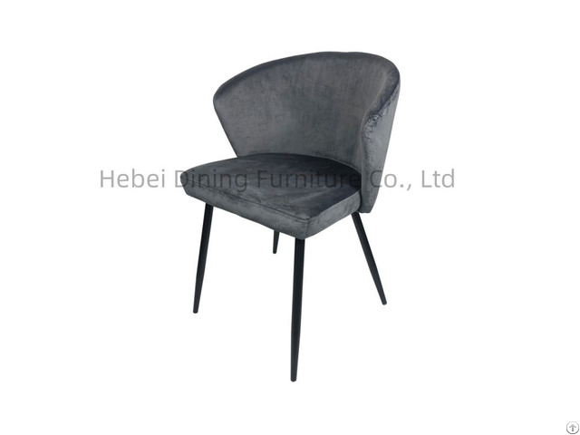 Furniture High Quality Customized Color Modern Simple Design Velvet Backrest Dining Chair