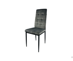 Kitchen Chair With Four Legged Frame In Synthetic Leather Dc U22b