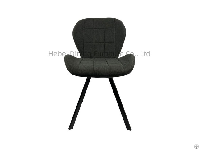 Fabric Dining Chair With Metal Legs