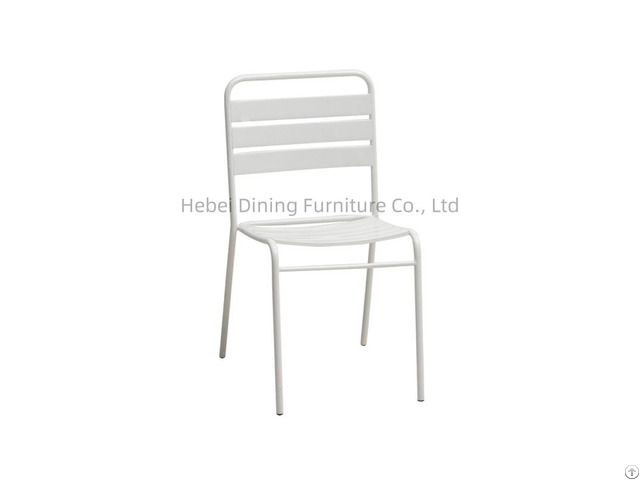 New Arrival Metal Dining Chair White Color