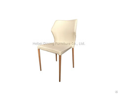 Fabric Dining Chair Arm Less With Wooden Legs