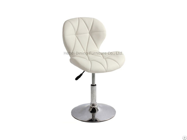 Degree 360 Swivel Pu High Stool With Backrest For Home