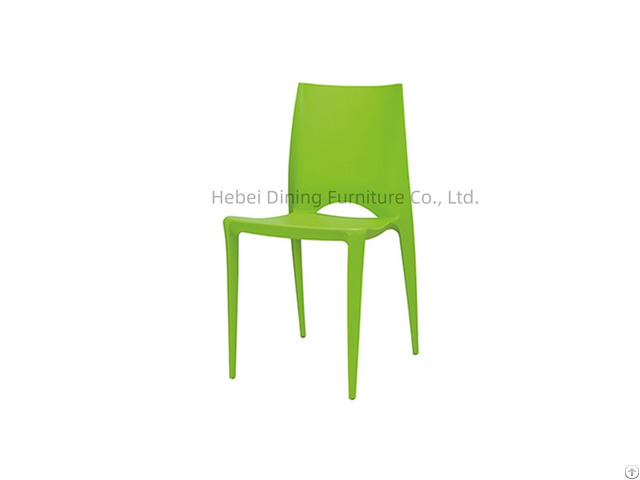 Multi Colored Plastic Backrest Dining Chair