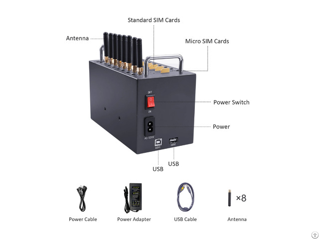 Gsm Bulk Sms Modem 8 Port Gateway Machine Sm Caster Server