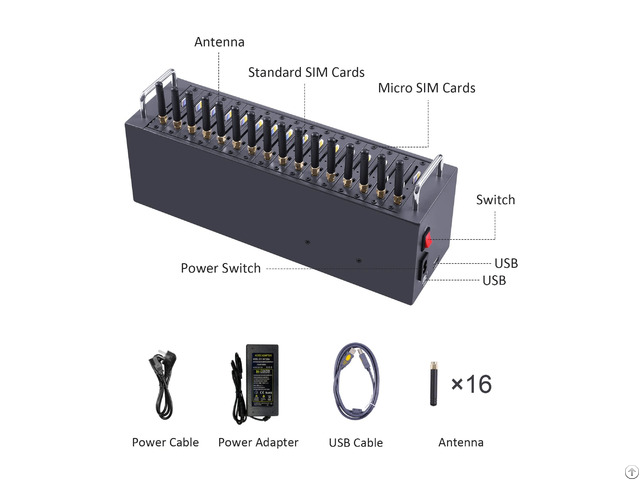4g 16 Ports Sms Machine M35modem With At Command