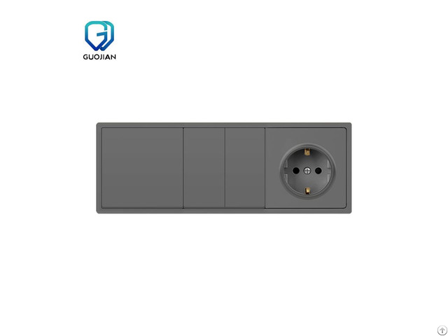 High Quality Electrical Switch 3 Frame Cover Eu Wall Socket