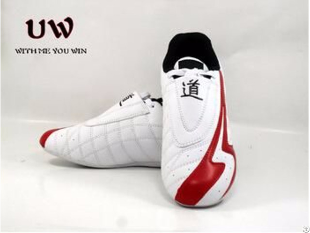 Uwin New Discipline Martial Arts Shoes White And Red Tkd Tae Kwon Do