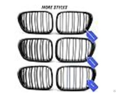 Glossy Black Kidney Grille Sport Double Slats Front