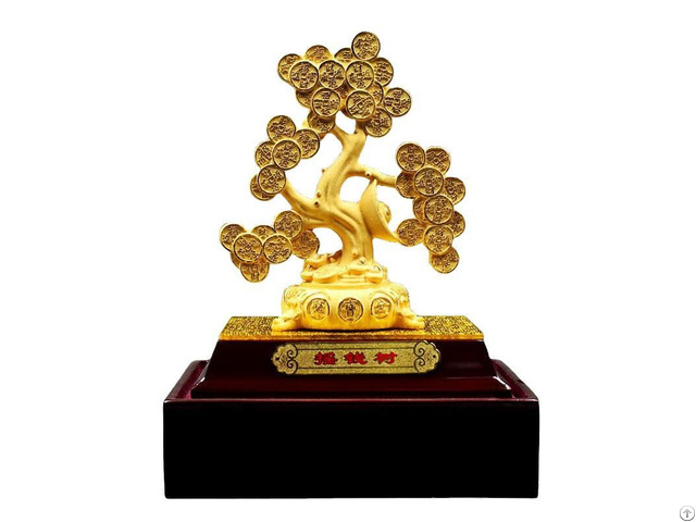 Velvet Sand Gold Crafts Money Tree