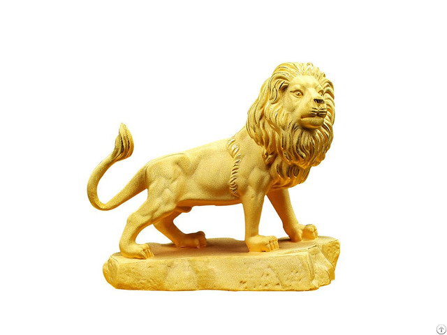 Velvet Sand Gold Crafts Mighty Lion