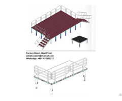 Portable Stage With Railing Design