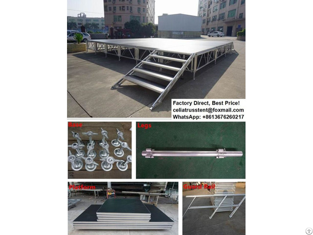 Hot Sale Stage Plywood Platform For Outdoor Trade Show Used