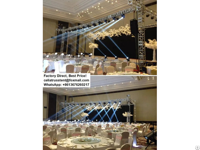 Stage Equipment Lighting Truss Design For Indoor Hotel Events