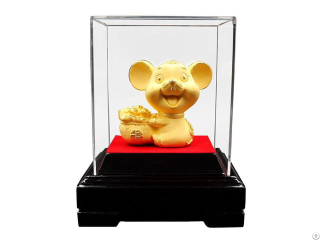 Velvet Sand Gold Crafts Golden Mouse