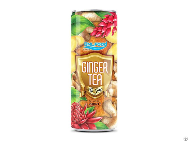 250ml Canned High Quality Ginger Tea Drink From Vietnam Beverage