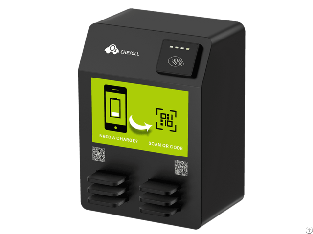 Six Slots Desktop Shared Power Bank Station With App And Pos