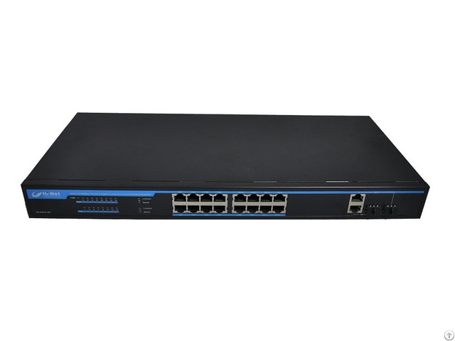 Poe Switch 16 Port 2combo Uplink