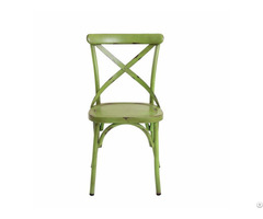 Heavy Duty X Cross Back Dining Chairs