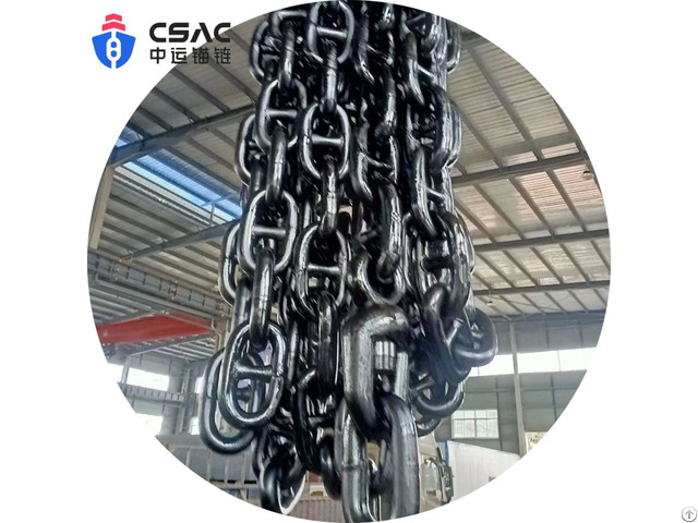 Black Coated Studless Link Anchor Chain
