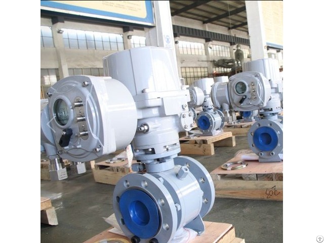 Electric Ball Valve Astm A216 Wcb 4 Inch 150 Lb Api 6d