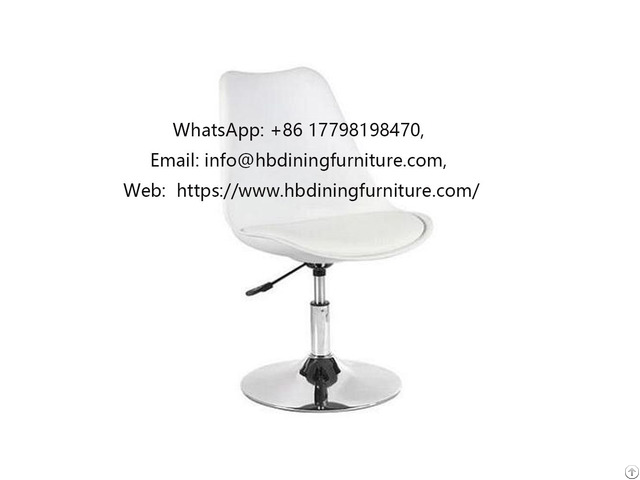 Height Adjustable Back Support Swivel Chair With Drum Foot