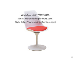 Drum Foot Swivel Plastic Solid Back Side Chair