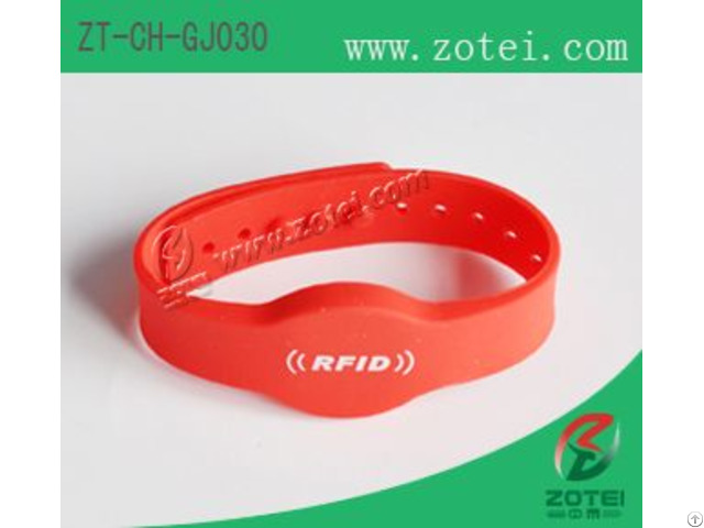 Concave Convex Button Rfid Silicone Wristband