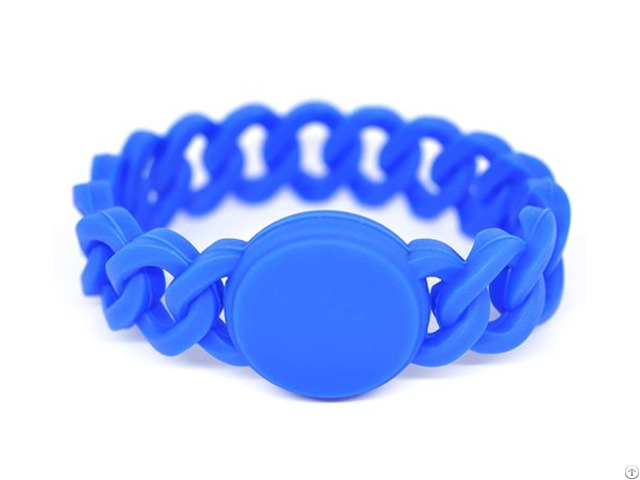 Rfid Braid Silicone Wristband Tag