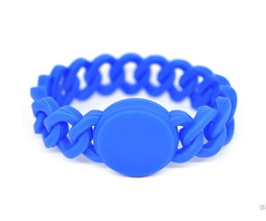 Rfid Braid Silicone Wristband Tag