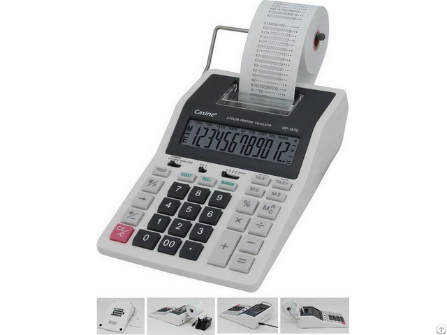 Printing Calculator With 2 Color Print