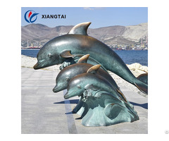 Outdoor Realistic Dolphin Sculpture