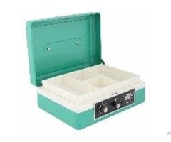 Dual Cash Box With Coin Tray 8 Inch