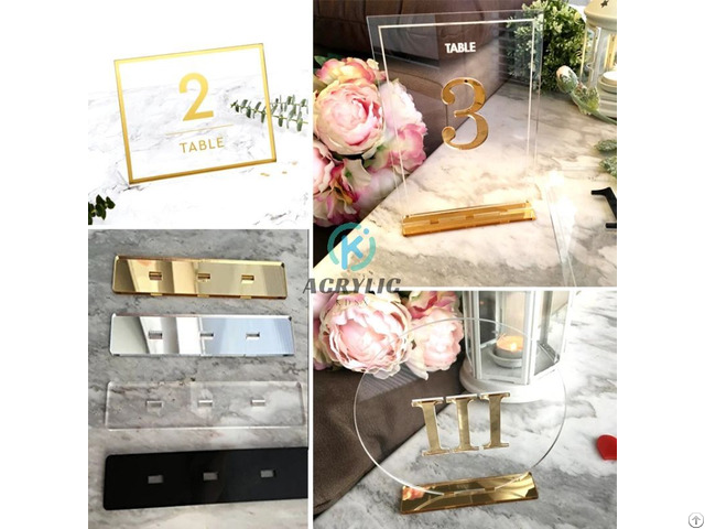 Acrylic Wedding Table Sign