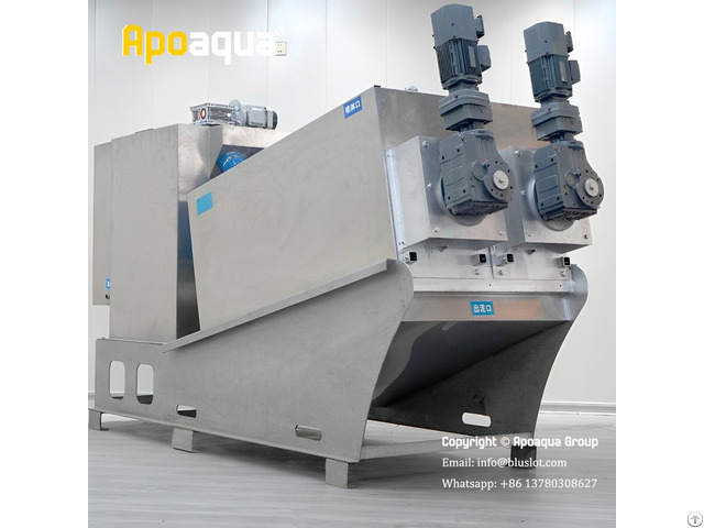 Apoaqua Sludge Dewatering Screw Press For Municipal Wastewater Plant