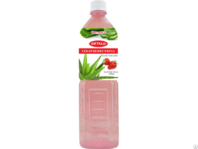 Okyalo Wholesale 1 5l Aloe Vera Juice Drink With Strawberry Flavor