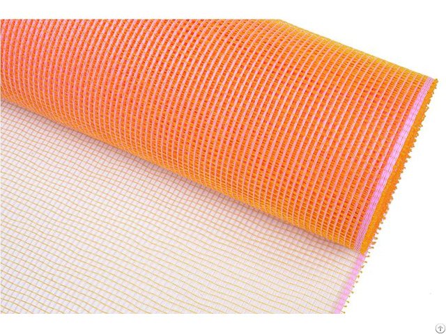 21 Inch 10y Dark Pink Wrapping Supplies Poly Strip Decoration Mesh For Ag04