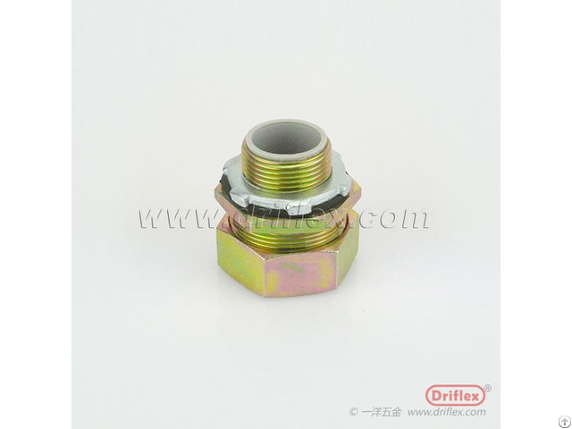 Colour Zinc Plated Steel Connector Straight